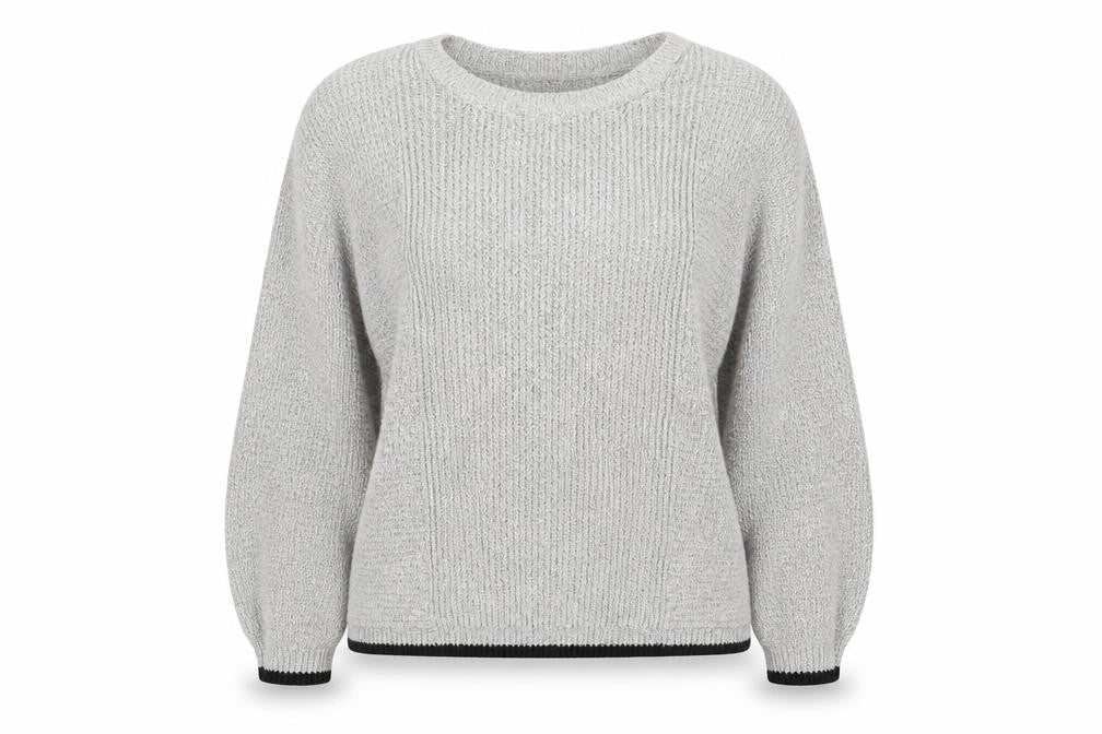 Topshop Womens Grey  Knit Pullover Jumper Size 14