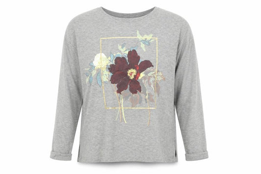 Marks and Spencer Womens Grey Floral  Pullover Sweatshirt Size 12