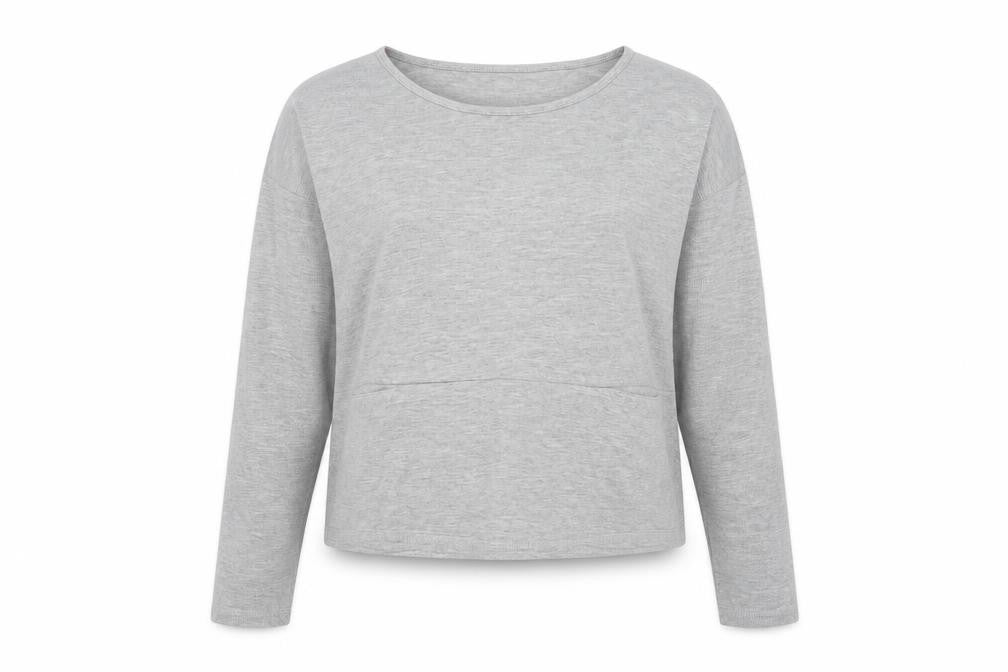 Primark Womens Grey  Jacquard Pullover Sweatshirt Size 14