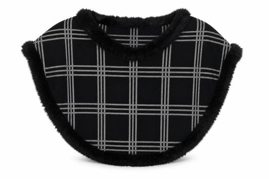 Preworn Womens Black Check  Jacket Poncho One Size  - shoulder jacket