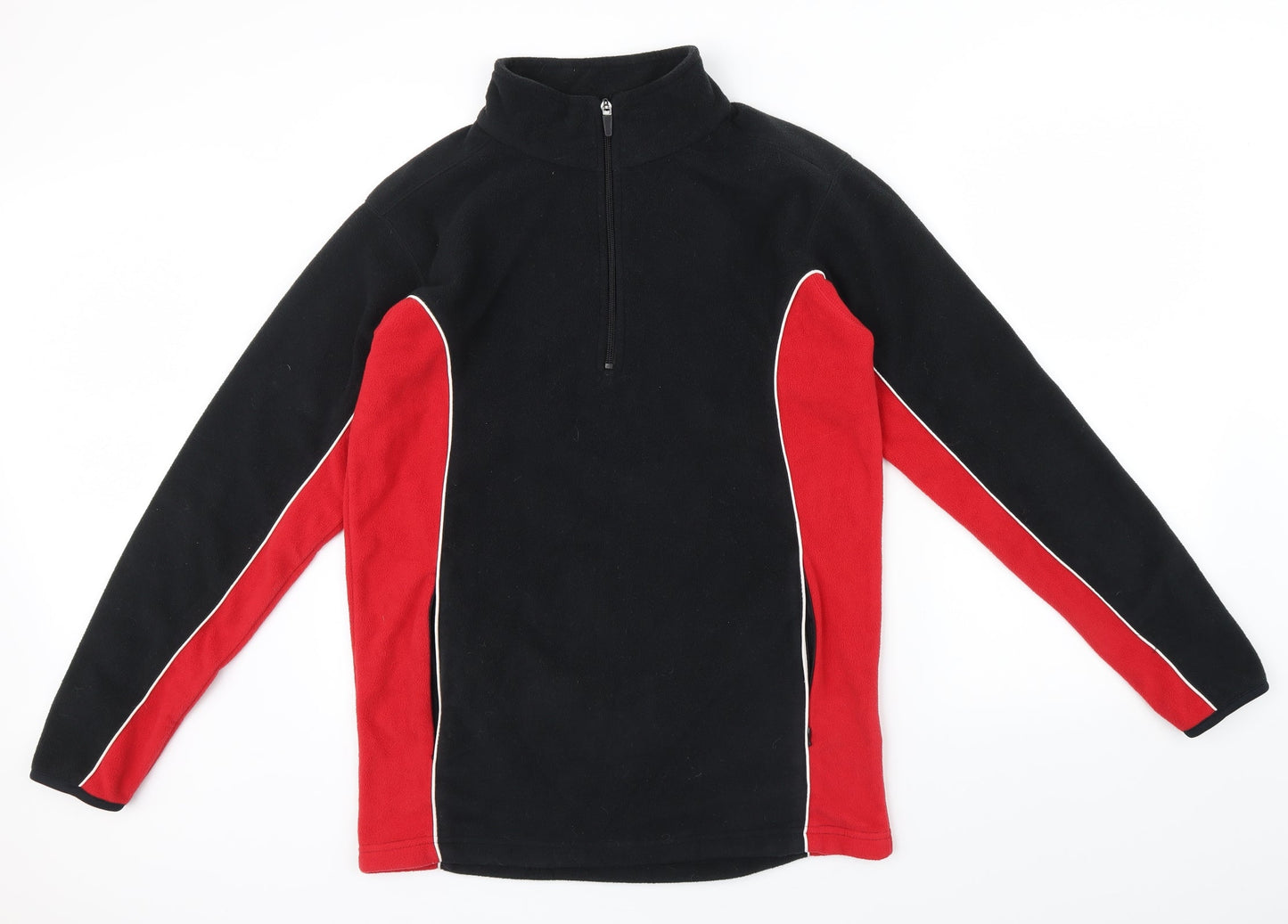 Tombo Mens Black   Pullover Jumper Size M  - RED SIDE PANALS