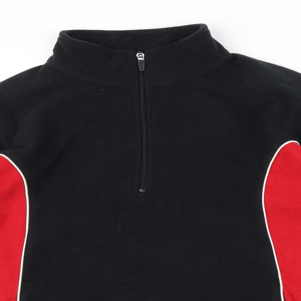Tombo Mens Black   Pullover Jumper Size M  - RED SIDE PANALS