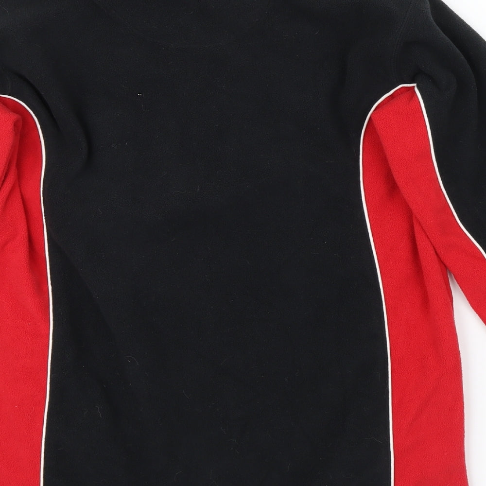 Tombo Mens Black   Pullover Jumper Size M  - RED SIDE PANALS
