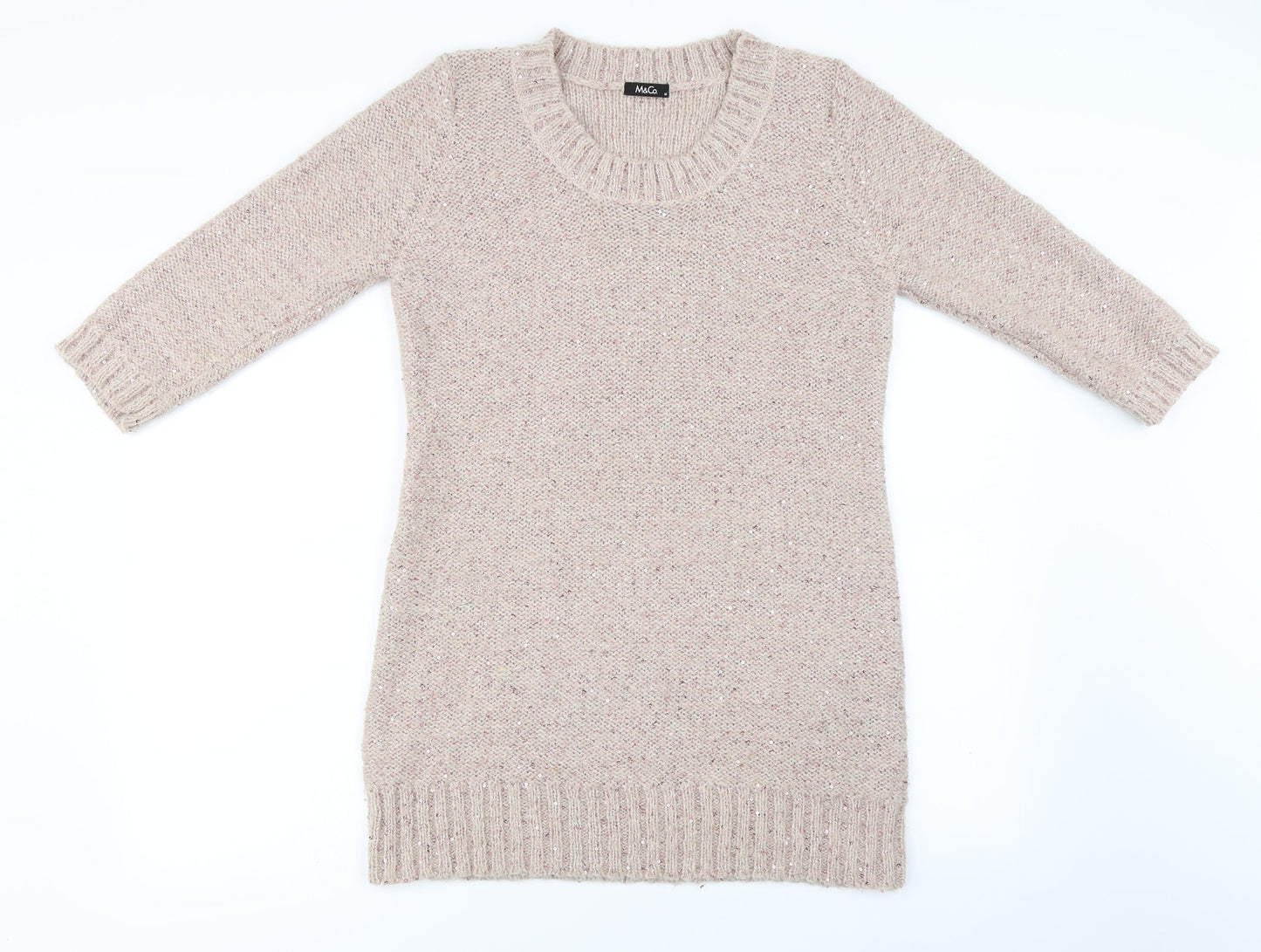 M&Co Womens Pink   Pullover Jumper Size M