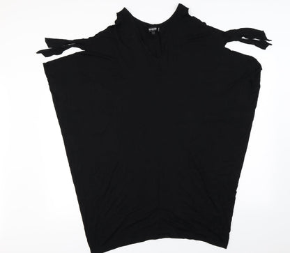 Preloved Debenhams Womens Black   Basic T-Shirt Size L - Front