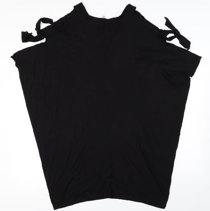 Preloved Debenhams Womens Black   Basic T-Shirt Size L - Back