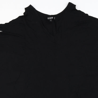 Preloved Debenhams Womens Black   Basic T-Shirt Size L - Detail