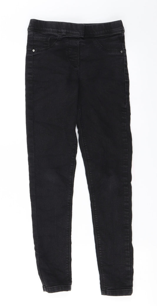 pep&co Girls Black   Skinny Jeans Size 8-9 Years