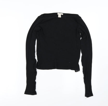 Preloved H&M Womens Black   Pullover Jumper Size 6 - Front