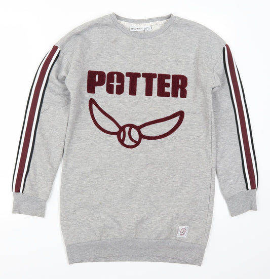 Primark Womens Grey   Pullover Sweatshirt Size 4  - Harry Potter