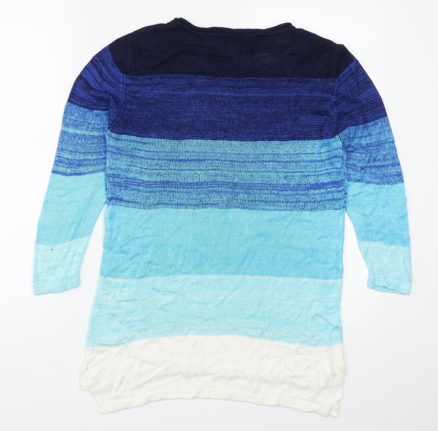 Saloos Womens Blue Striped  Pullover Jumper Size S