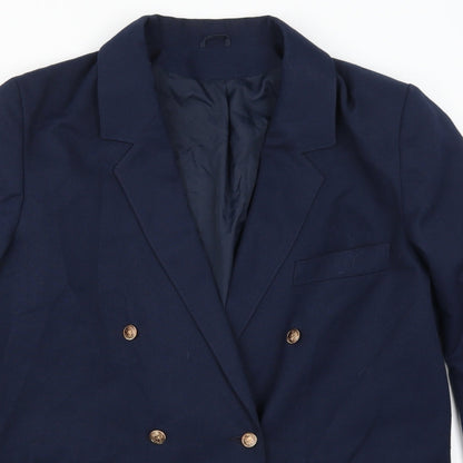 Classics Woman Womens Blue   Jacket Suit Jacket Size 14