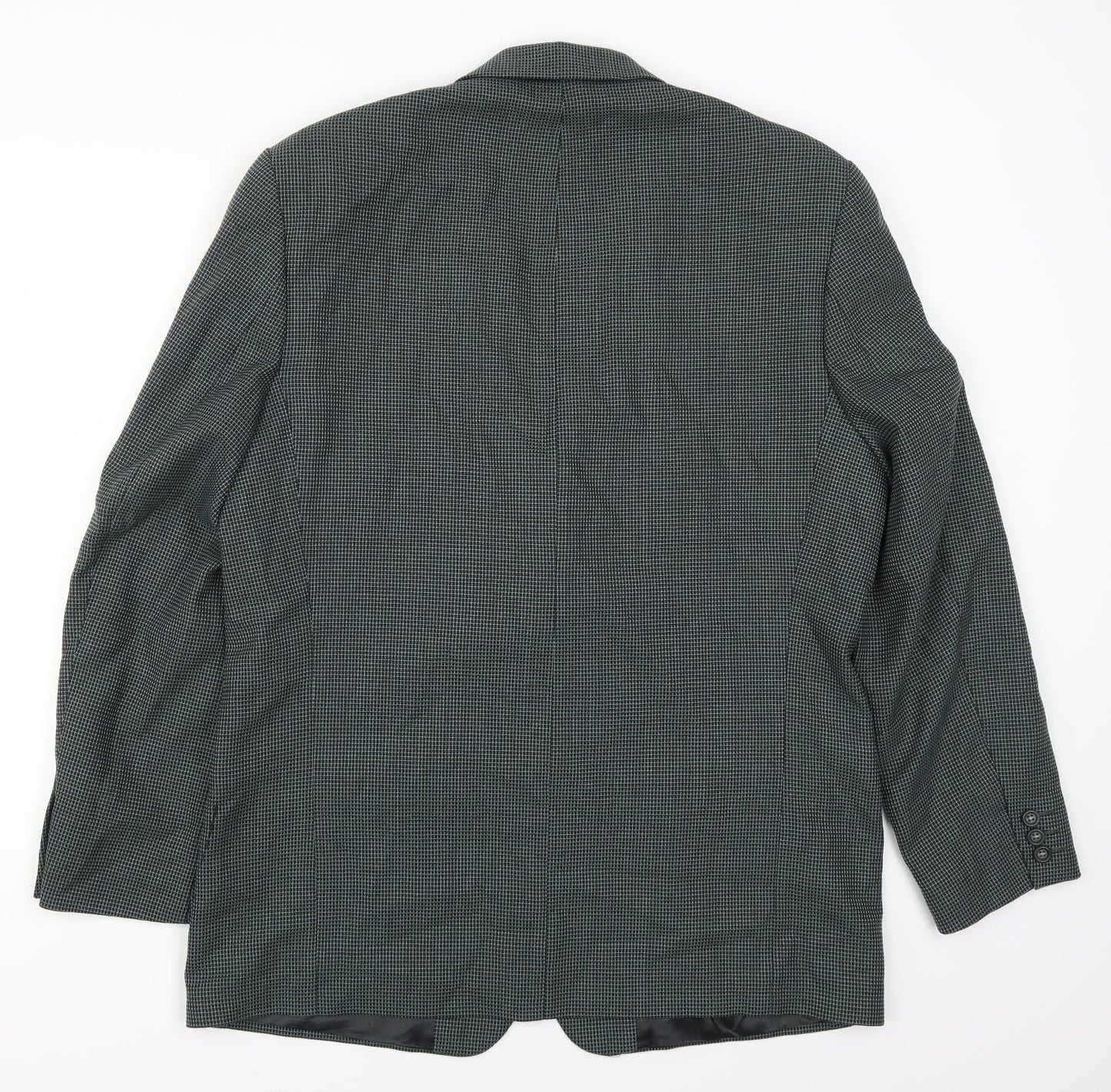 Debenham & Freebody Mens Green Check  Jacket Suit Jacket Size 42