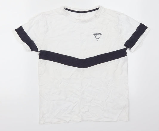 NEXT Boys White   Basic T-Shirt Size 13 Years  - #Connected