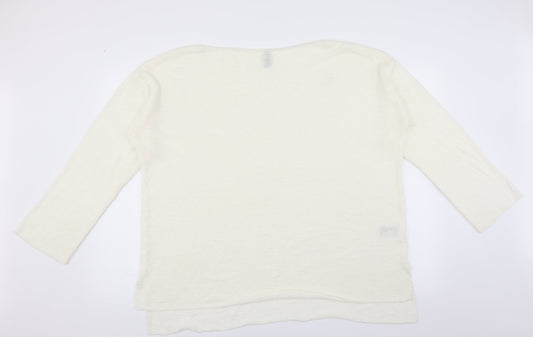 Divided by H&M Womens Ivory   Pullover Jumper Size L
