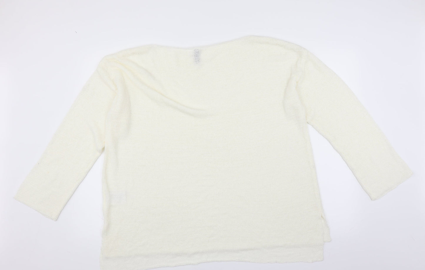 Divided by H&M Womens Ivory   Pullover Jumper Size L