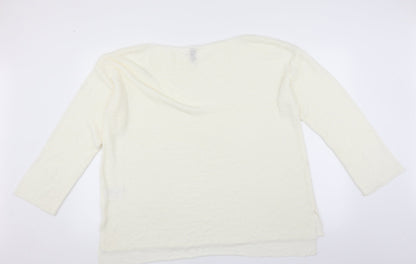 Divided by H&M Womens Ivory   Pullover Jumper Size L
