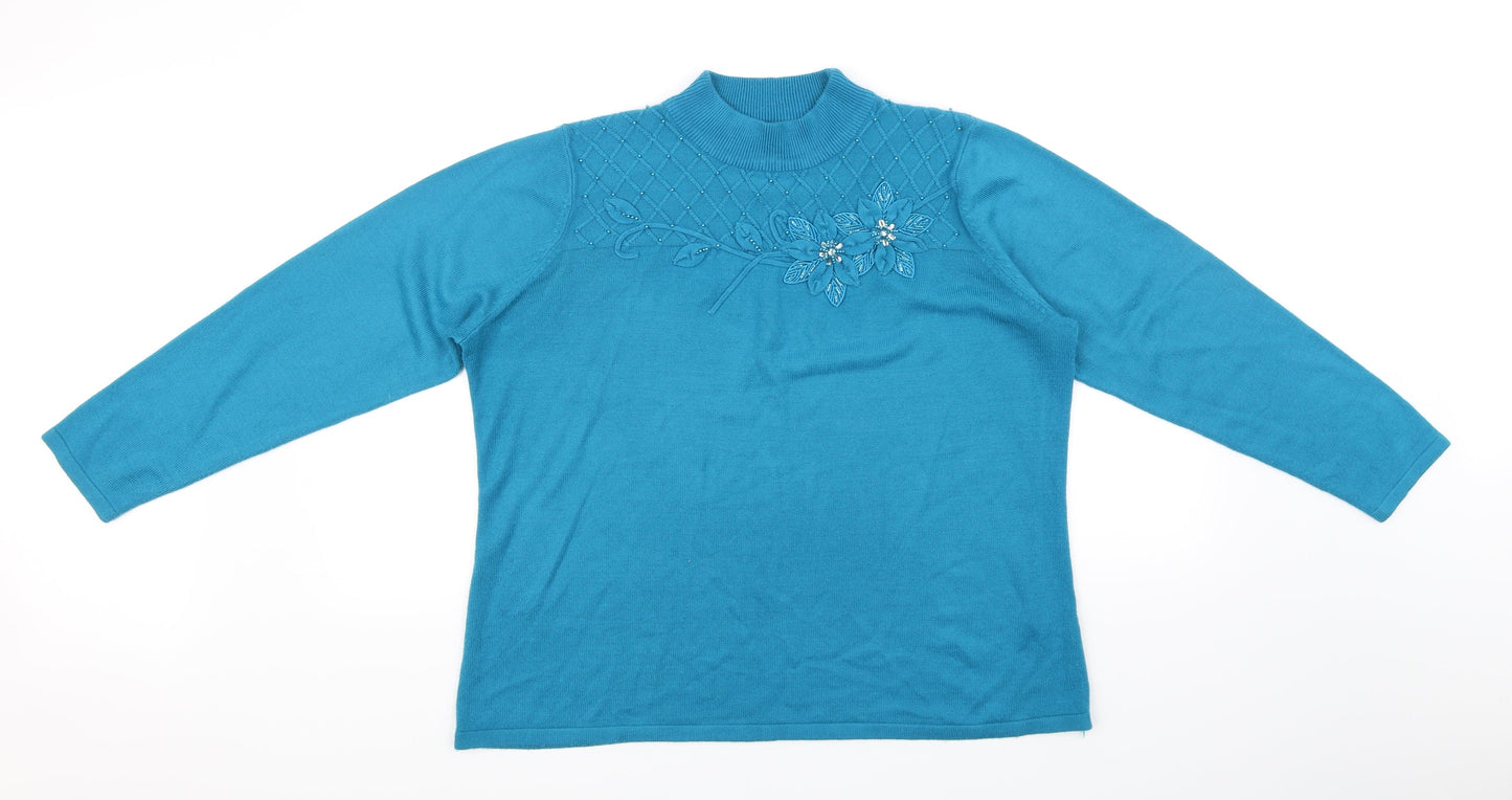 BM Womens Blue   Pullover Jumper Size L