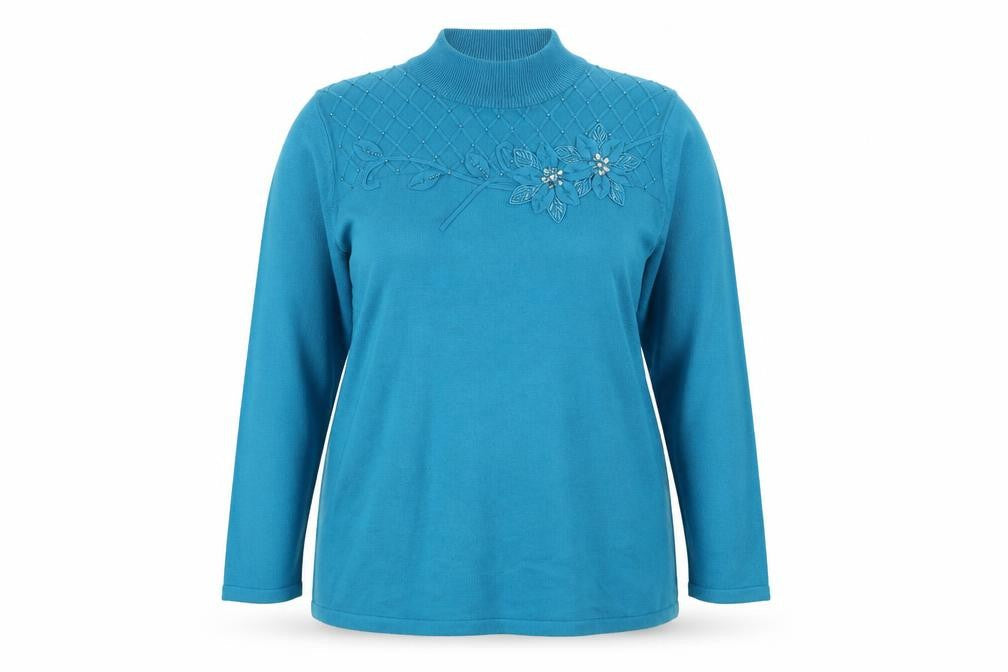 Bonmarché Womens Blue Pullover Jumper Size L