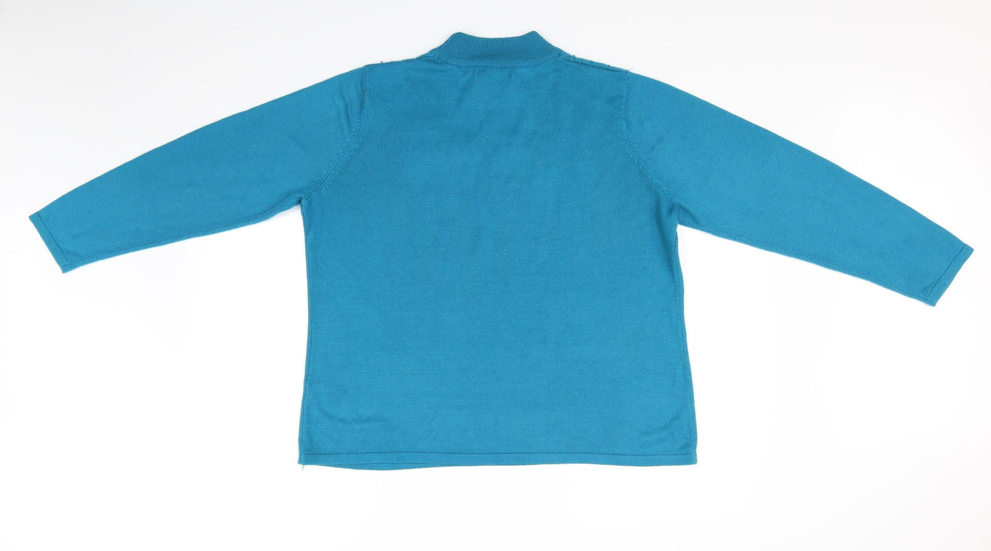 BM Womens Blue   Pullover Jumper Size L