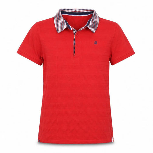 Maine Girls Red   Basic Polo Size 13-14 Years