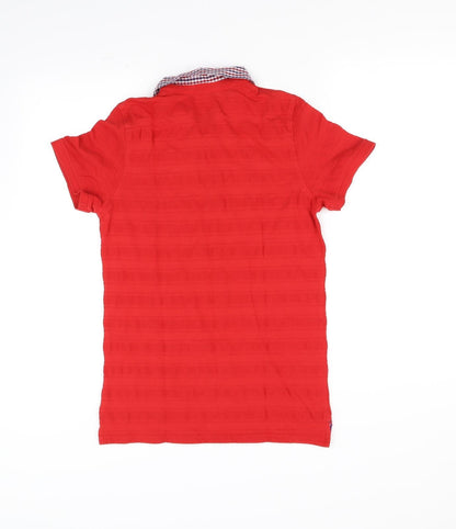 Maine New England Girls Red Basic Polo Size 13-14 Years