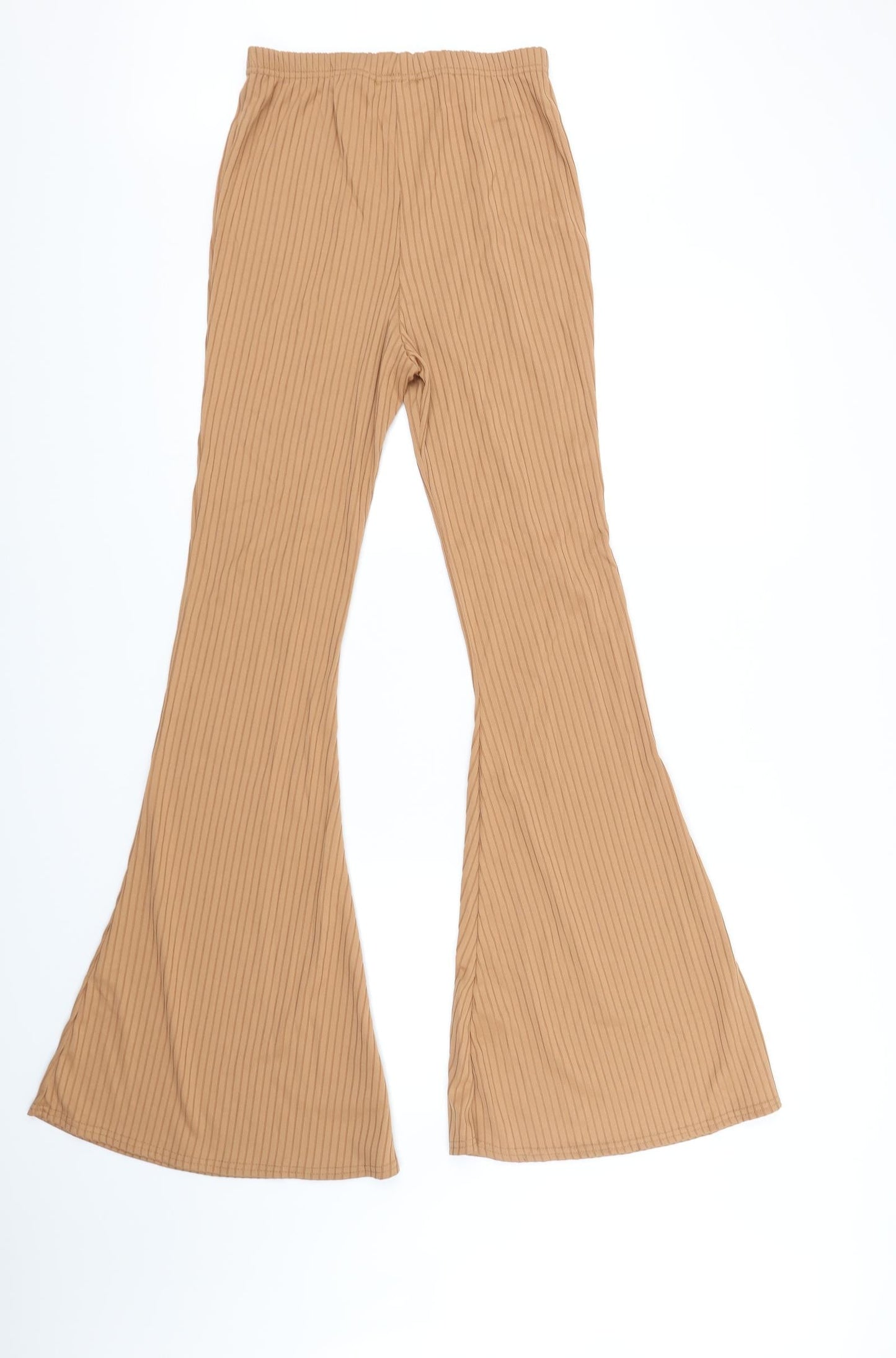 PRETTYLITTLETHING Womens Beige   Jegging Leggings Size 12 L35 in