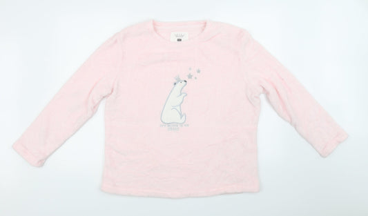 F&F Womens Pink Solid  Top Pyjama Top Size L