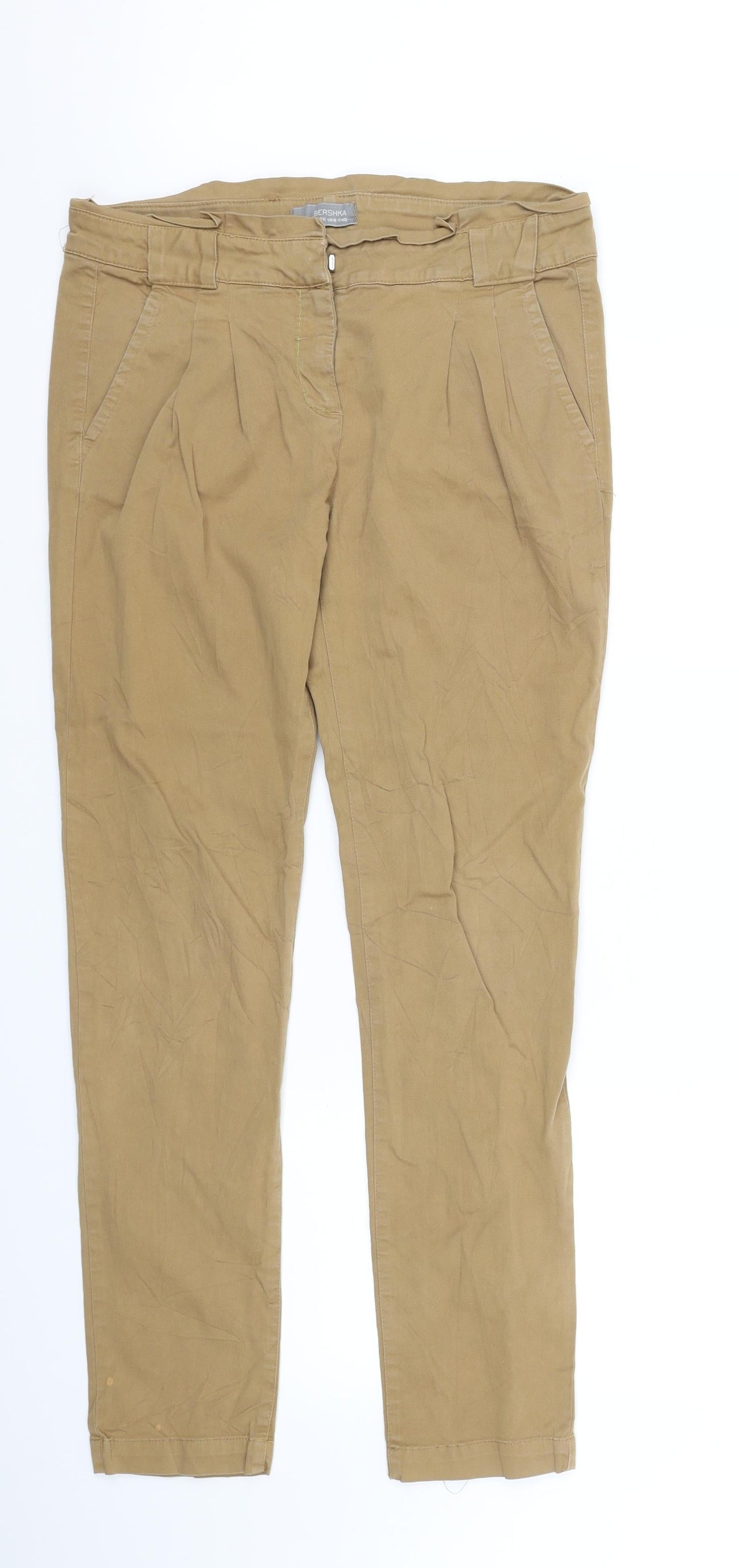 Berksha Womens Beige   Trousers  Size 8 L32 in