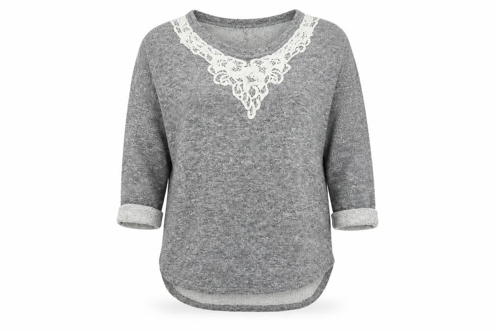 Blooming Marvellous Womens Grey  Knit Pullover Jumper Size 10
