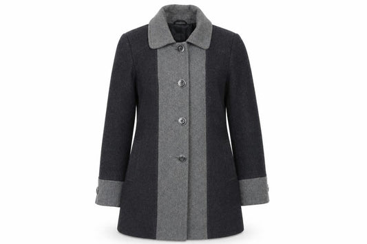 Isle Womens Grey   Pea Coat Coat Size 12