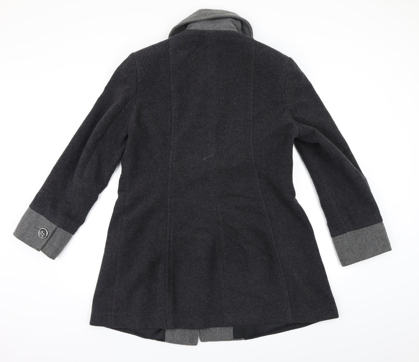 Isle Womens Grey   Pea Coat Coat Size 12
