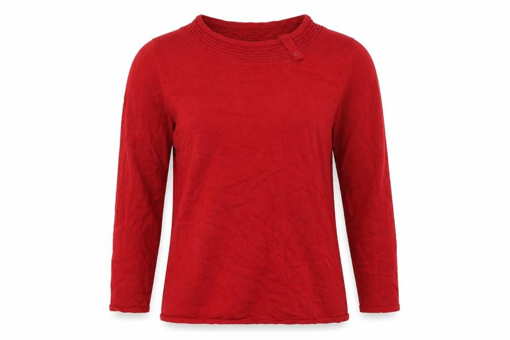 Sky Designs Womens Red  Knit Pullover Jumper Size S