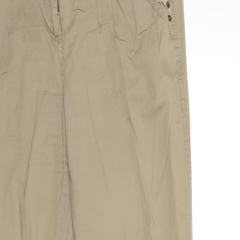 BHS Womens Beige   Cargo Trousers Size 12 L26 in