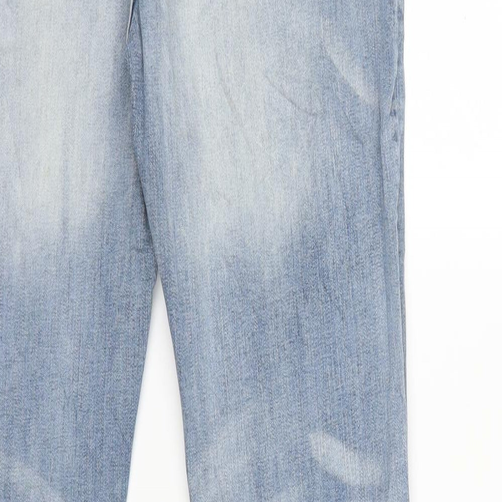 Multiblu Womens Blue  Denim Straight Jeans Size 40 in L32 in