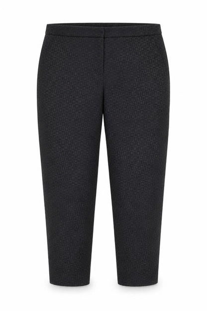 Preworn Womens Grey Geometric  Trousers  Size 14 L28 in