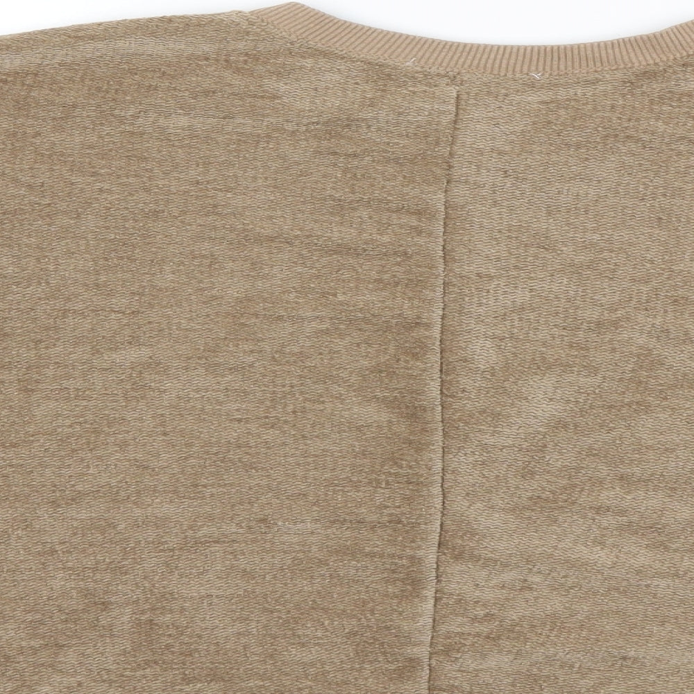 Zara Womens Brown   Pullover Sweatshirt Size M