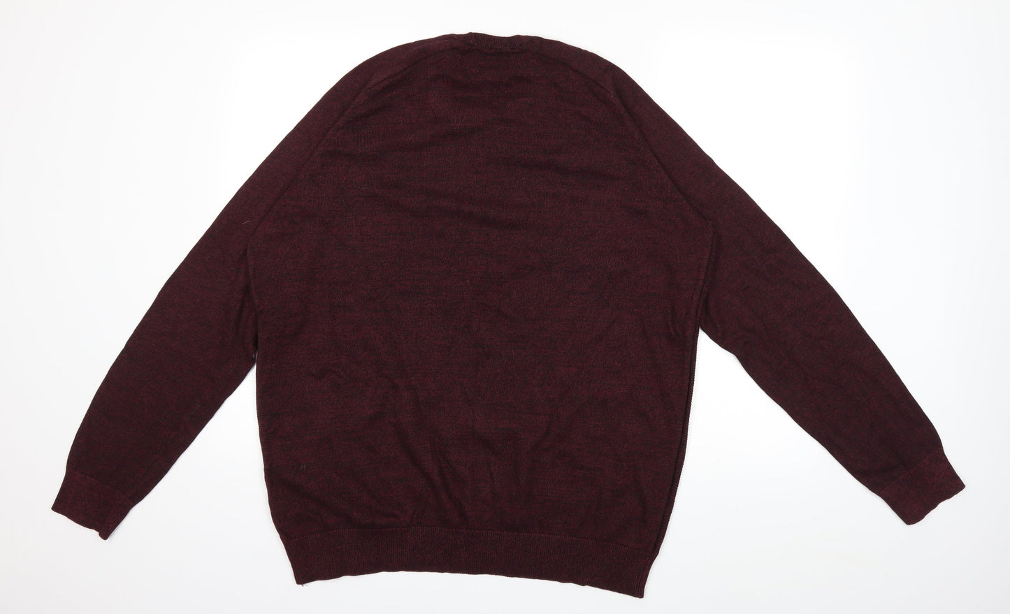George Mens Red  Knit Pullover Jumper Size XL