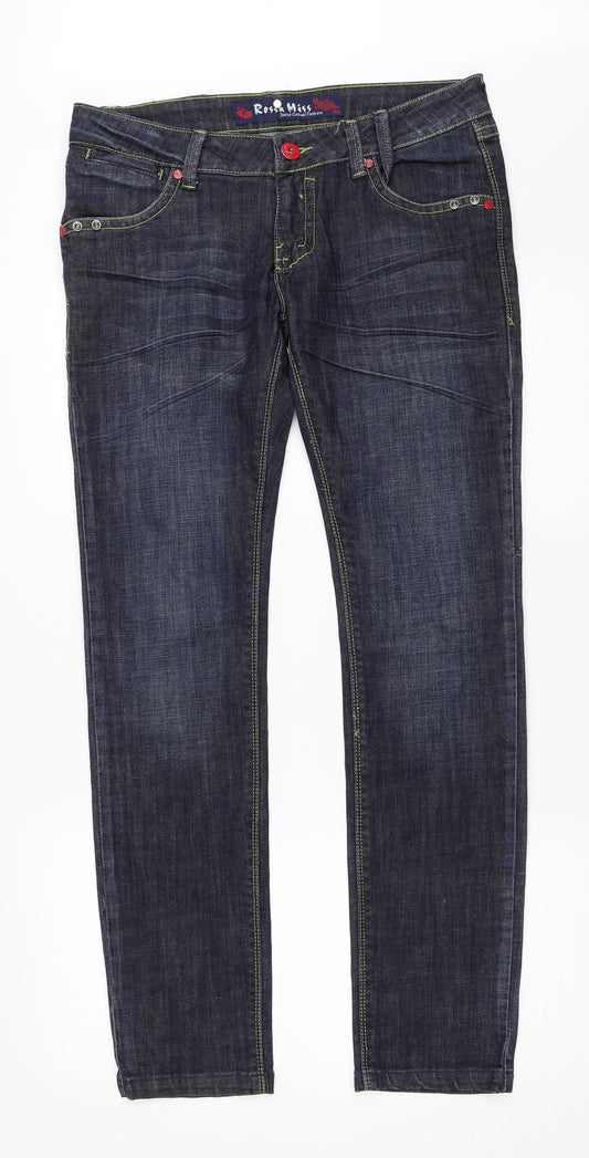 Rossa Miss Womens Blue  Denim Straight Jeans Size 31 in L31 in