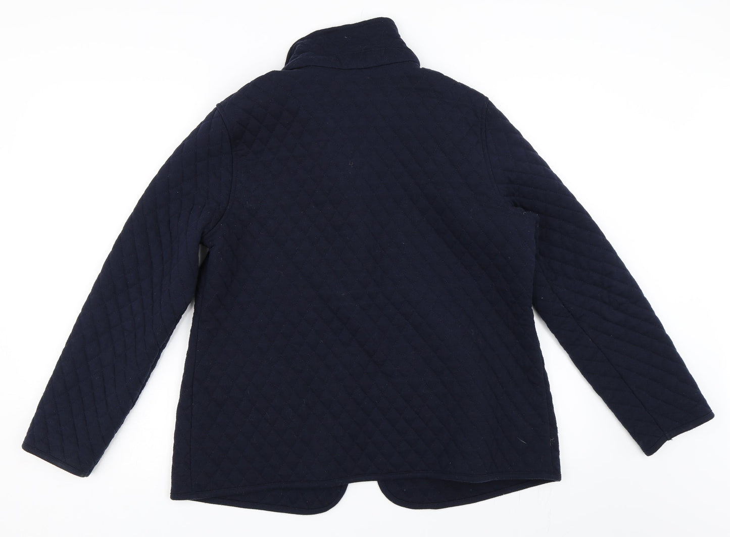 BM Casual Womens Blue   Quilted Coat Size 16