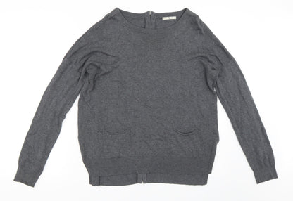 Preloved TU Womens Grey   Pullover Jumper Size 10 - Front