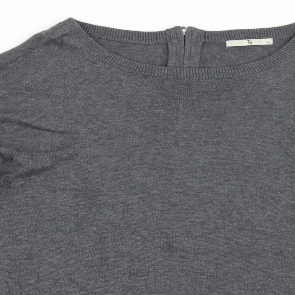 TU Womens Grey   Pullover Jumper Size 10