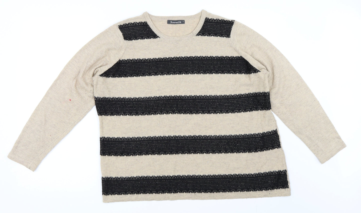Bonmarché Womens Beige   Pullover Jumper Size L