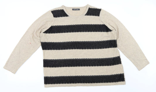 Bonmarché Womens Beige   Pullover Jumper Size L