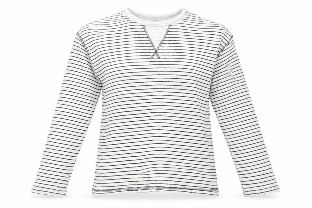 Marks & Spencer Womens White Striped  Pullover Jumper Size 12