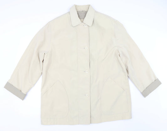 Bonmarché Womens Beige   Overcoat Coat Size 18