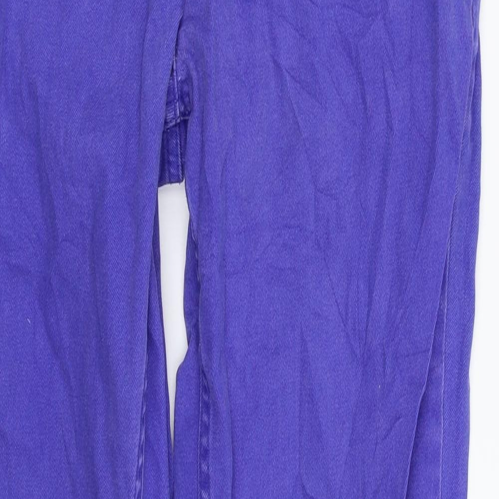 Up Fashion Womens Blue  Denim Straight Jeans Size 12 L31 in