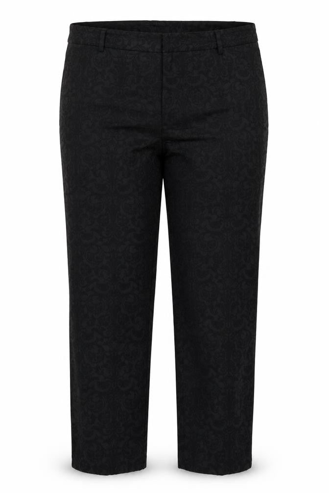 Marks & Spencer Womens Black Floral  Dress Pants Trousers Size 14 L26 in