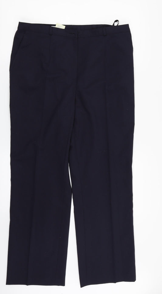 Blanchelle Womens Blue   Dress Pants Trousers Size 18 L29 in