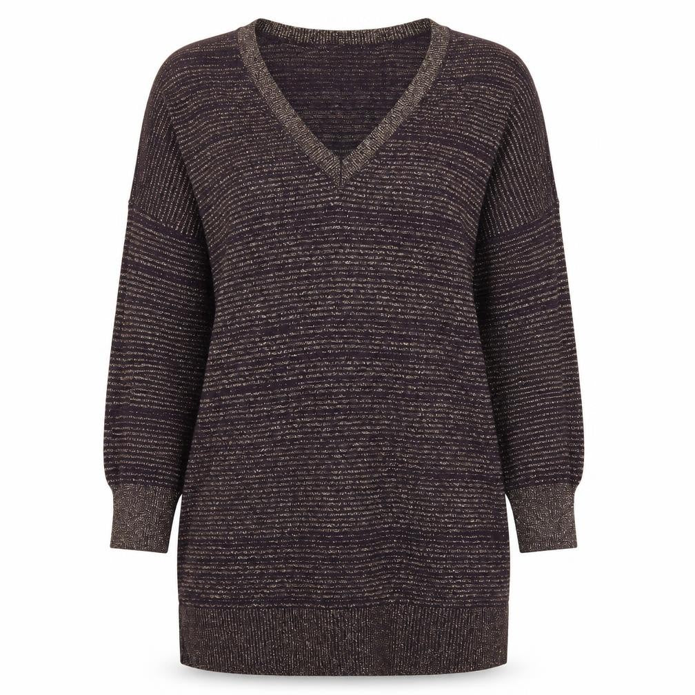 Gap Womens Purple Striped  Pullover Jumper Size S